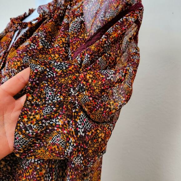 Patrons of Peace Snake Print Oversize Baby Doll Dress Size M - Picture 8 of 16